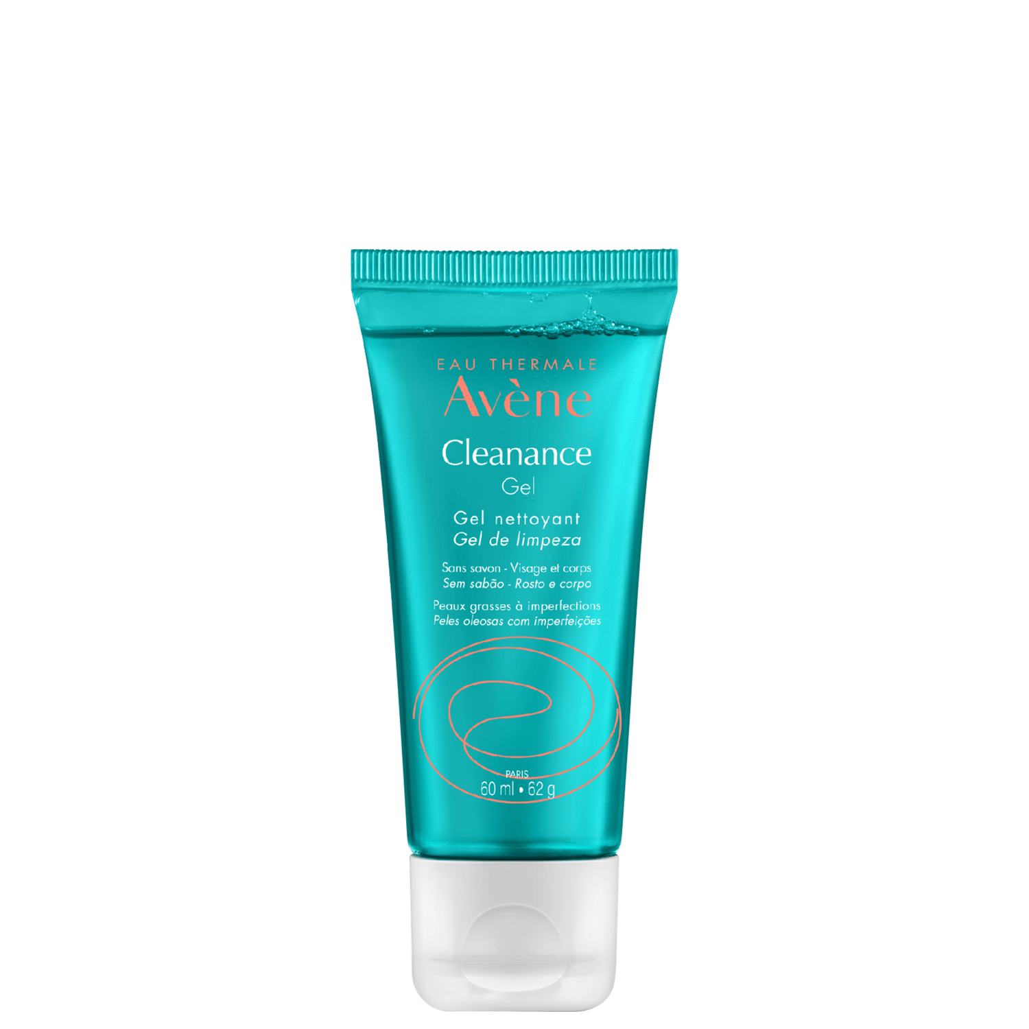 Gel de Limpeza Facial Avène Cleanance Gel Nettoyant 60ml