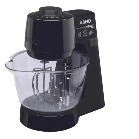 Batedeira Planetária Arno Inspirart 500W Preta 220V