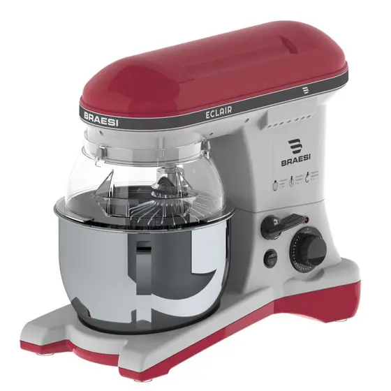 Batedeira Planetária Braesi Eletrônica Eclair 5L Red Velvet Bivolt BP-500