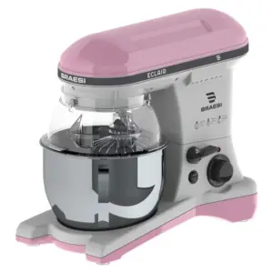 Batedeira Planetária Braesi Eclair 5L Rosa Bivolt BP-500 Batedeira Planetária Braesi Eclair 5L Rosa Bivolt BP-500