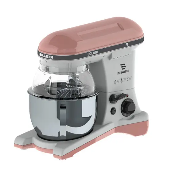 Batedeira Planetária Eletrônica Braesi Eclair 5L Rosa BP-500