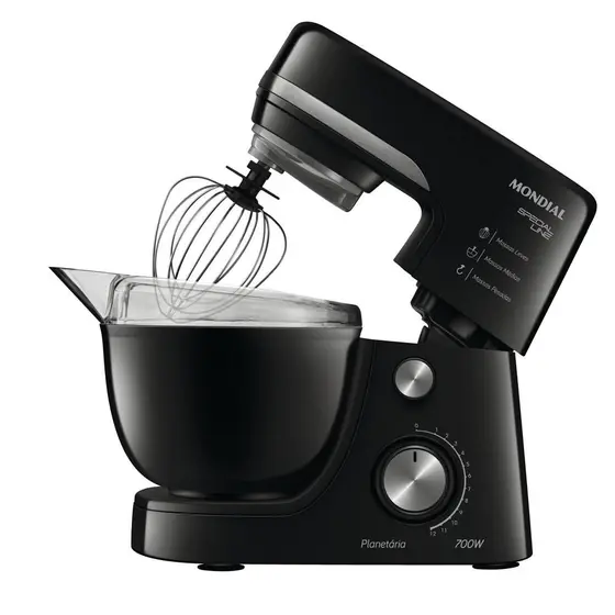 Batedeira Planetária Mondial 700W Preta 127V B-48-BSL