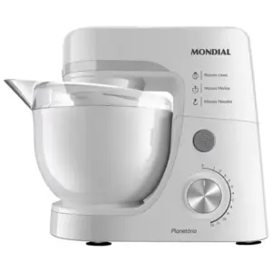 Batedeira Planetária Mondial 700W 4.5L Branco 220V BP-03-W Batedeira Planetária Mondial 700W 4.5L Branco 220V BP-03-W