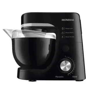 Batedeira Planetária Mondial com 3 Batedores Preta 220V BP-03