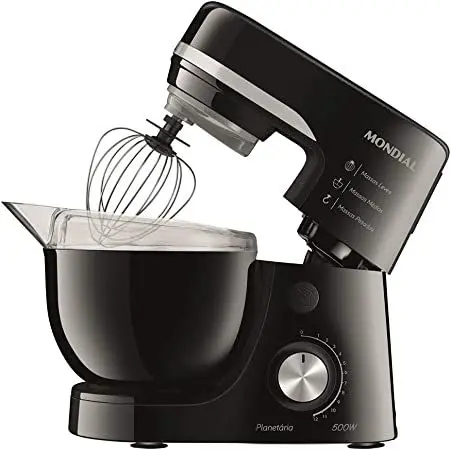 Batedeira Planetária Mondial 700W Preta 110V BP-03
