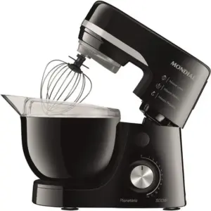 Batedeira Planetária Mondial Premium 12 Velocidades Preto e Inox 220V BP-03B