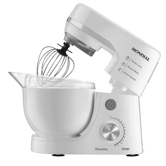 Batedeira Planetária Mondial Premium 500W Branca 220V BP-03-W