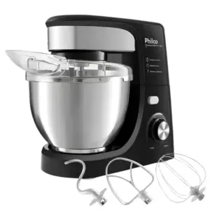 Batedeira Planetária Philco Turbo 775W com 3 Batedores e Bowl Inox