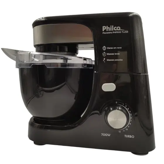 Batedeira Planetária Philco Turbo 700W 12 Velocidades PHP500