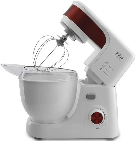 Batedeira Planetária Philco Ultra Turbo Rubi 500W 4L 110V