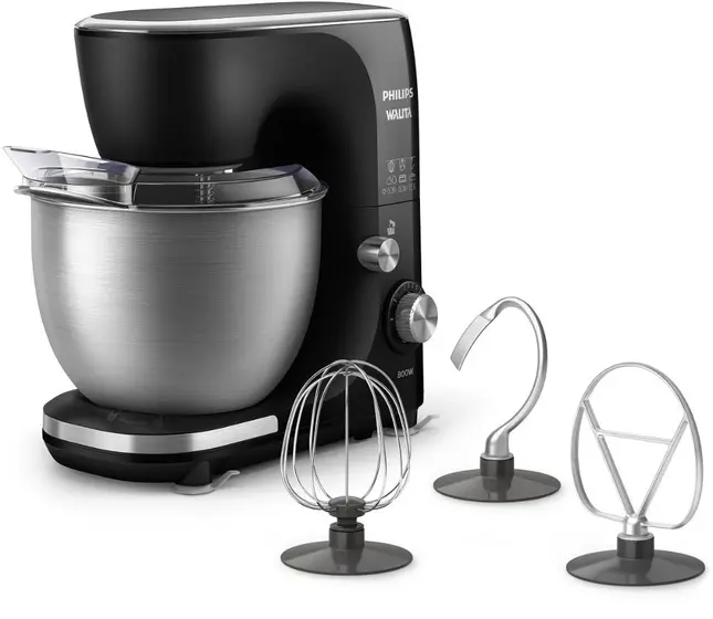 Batedeira Planetária Philips Walita Série 7000 800W Preto e Inox 220V RI7922/90