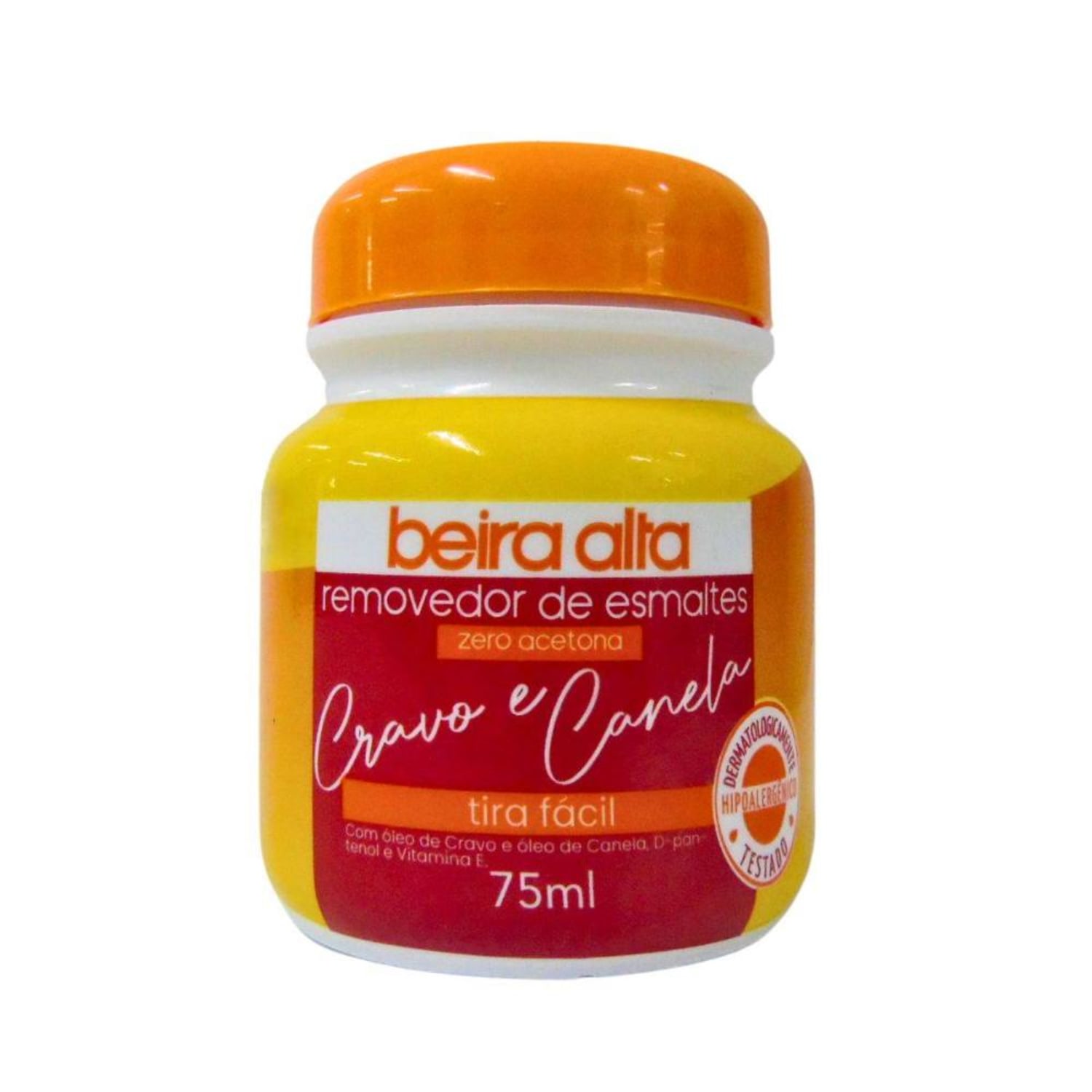 Removedor de Esmaltes Beira Alta Tira Fácil Cravo e Canela 75ml
