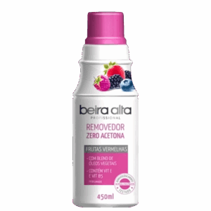 Removedor de Esmalte Beira Alta Zero Acetona Frutas Vermelhas 450ml