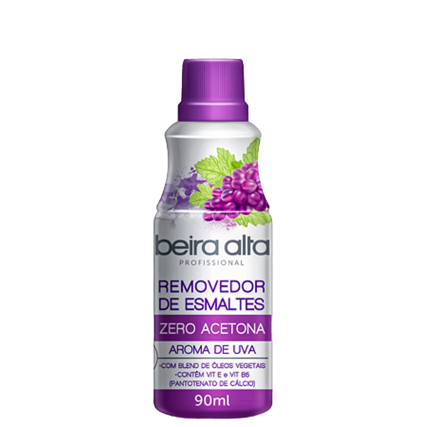 Removedor de Esmalte Beira Alta Zero Acetona Uva 90ml