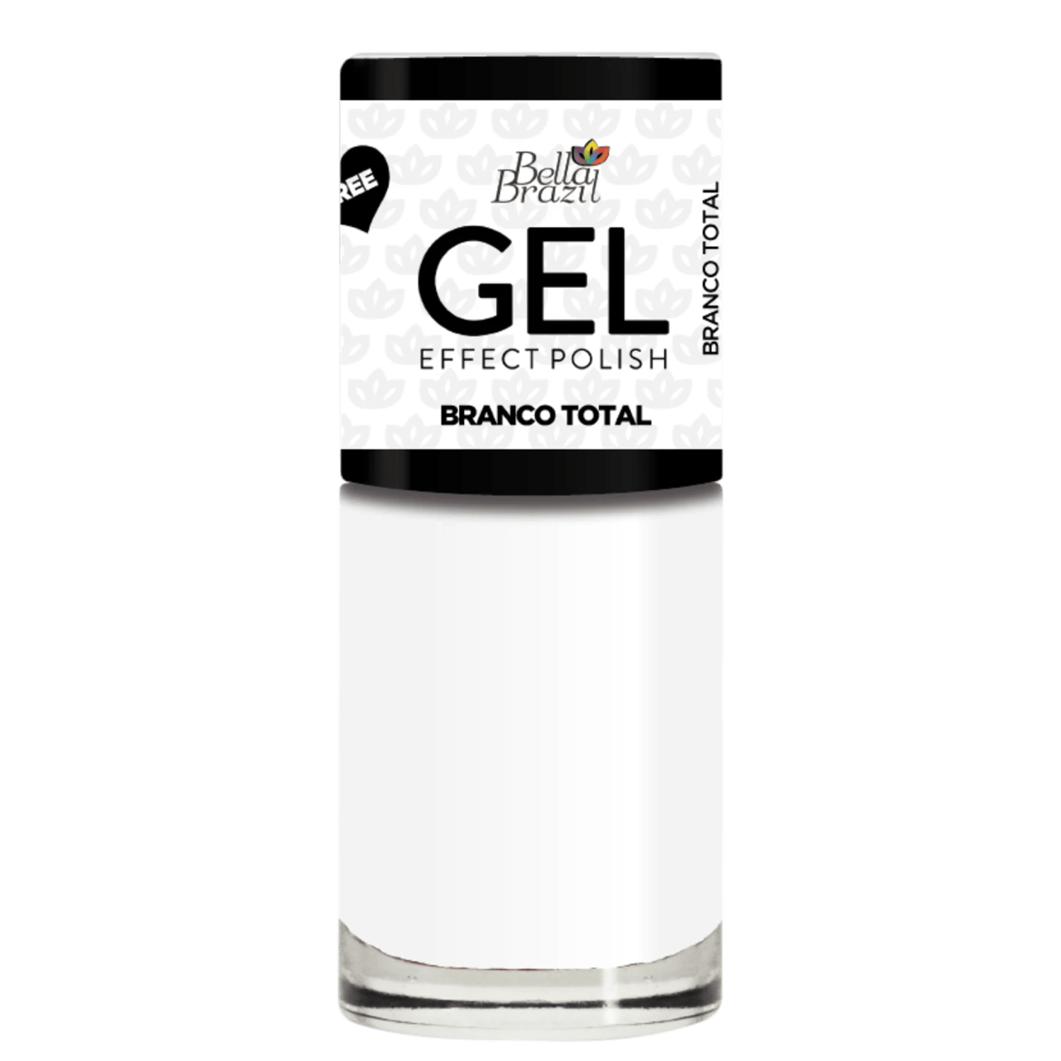 Esmalte Cremoso Bella Brazil Efeito Gel 828 Branco Total 9ml