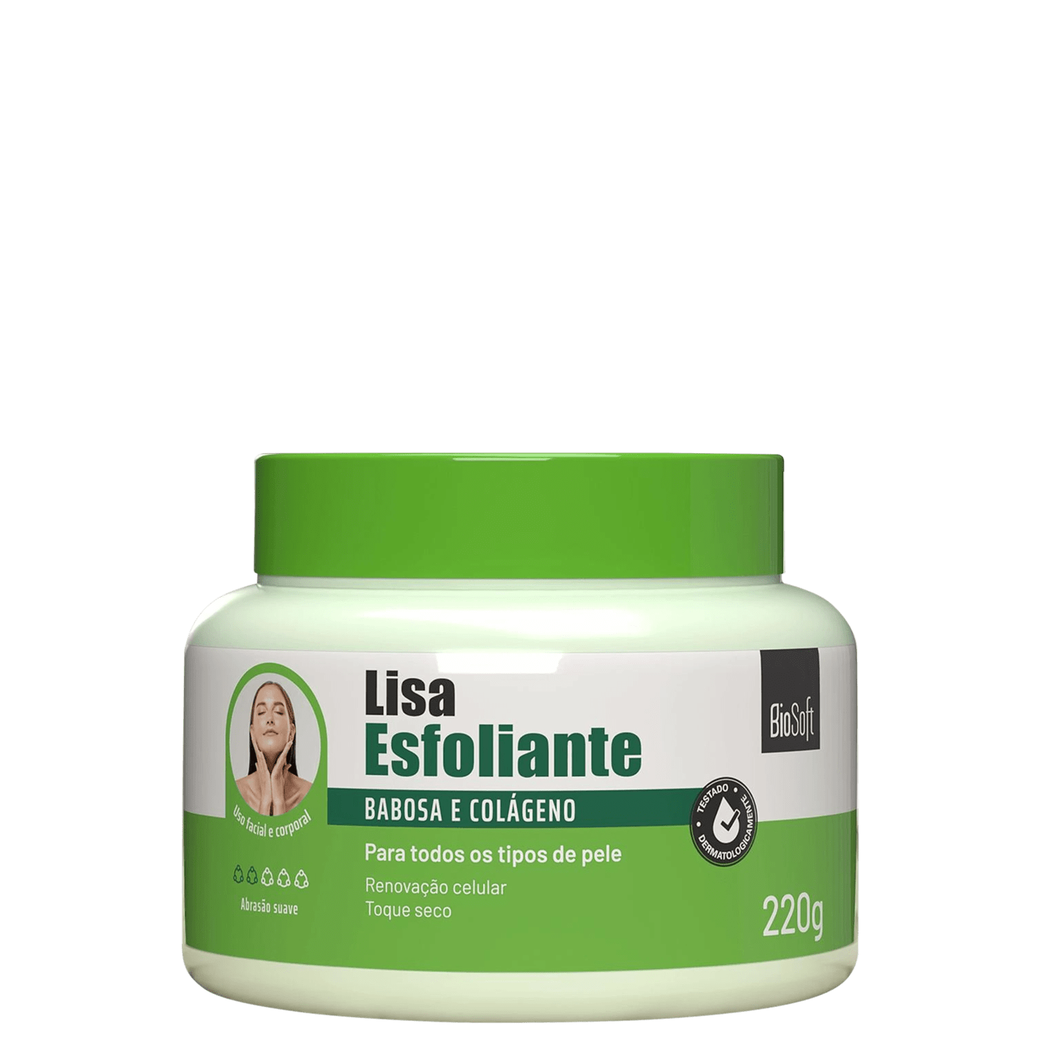 Esfoliante Bio Soft Lisa Babosa e Colágeno Corporal 220g