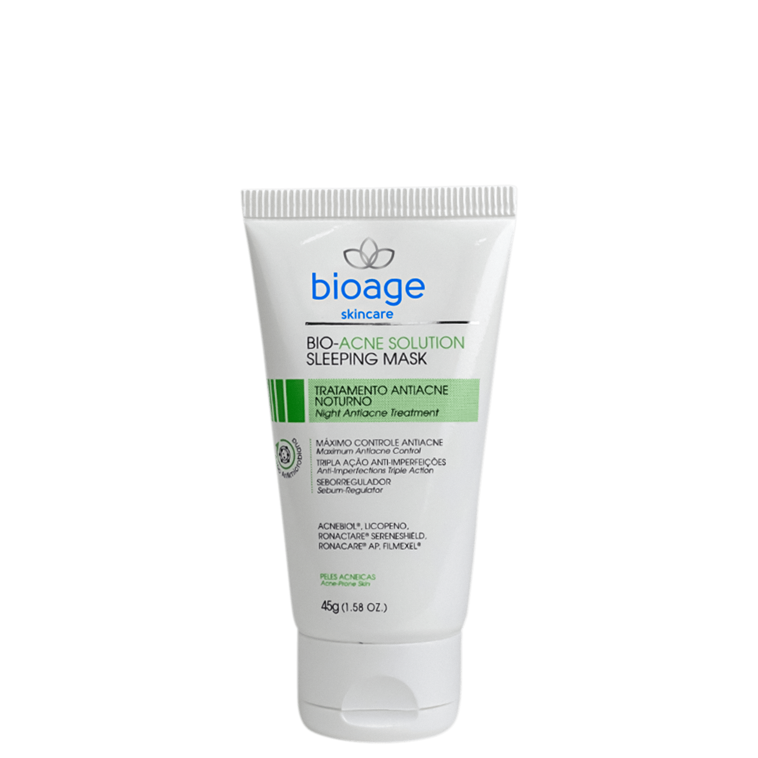 Tratamento Antiacne Noturno Bioage Bio-Acne Solution Sleeping Mask 45g