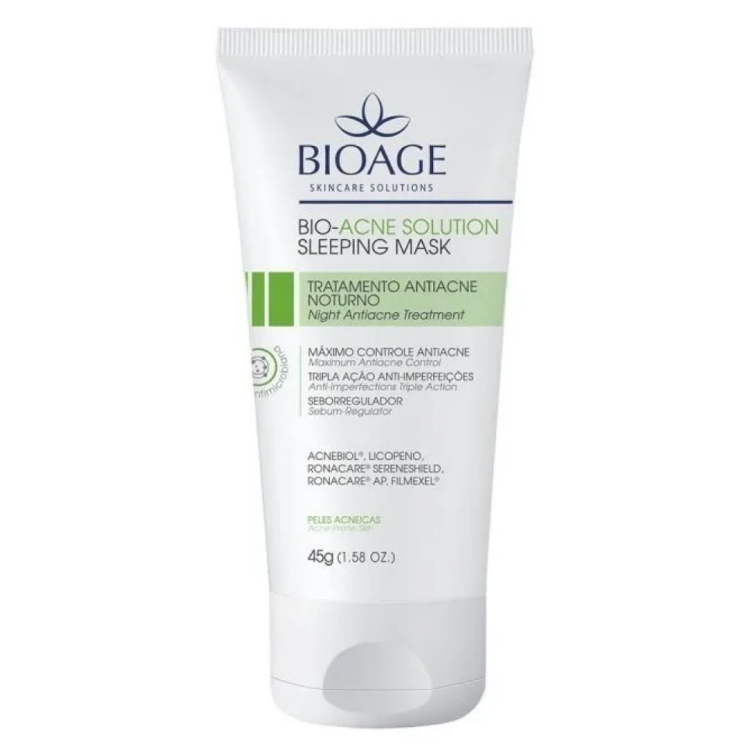 Tratamento Antiacne Noturno Bioage Bio-Acne Solution 45g
