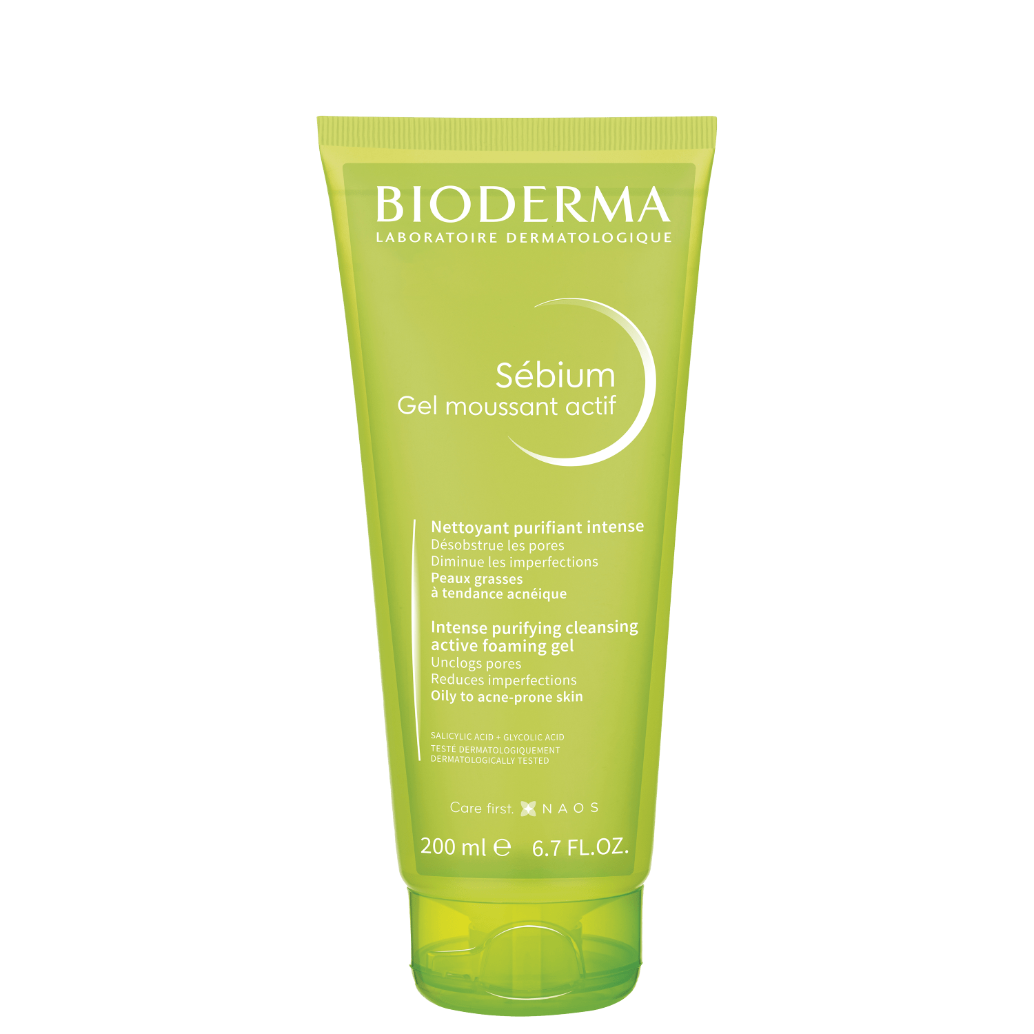 Gel de Limpeza Bioderma Sébium Gel Moussant Actif Purificante Intensiva 200ml