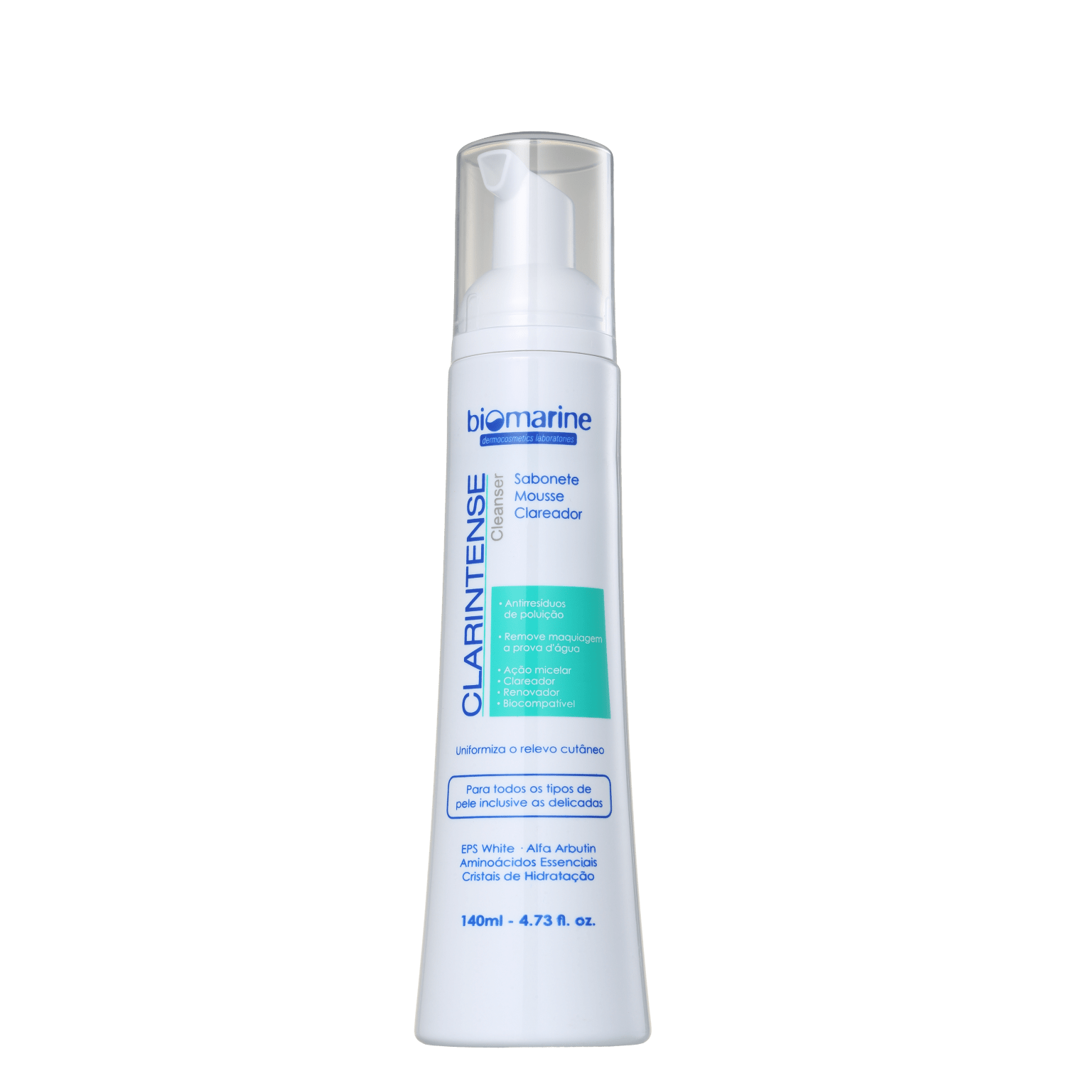 Mousse de Limpeza Facial Biomarine Clarintense Cleanser 140ml