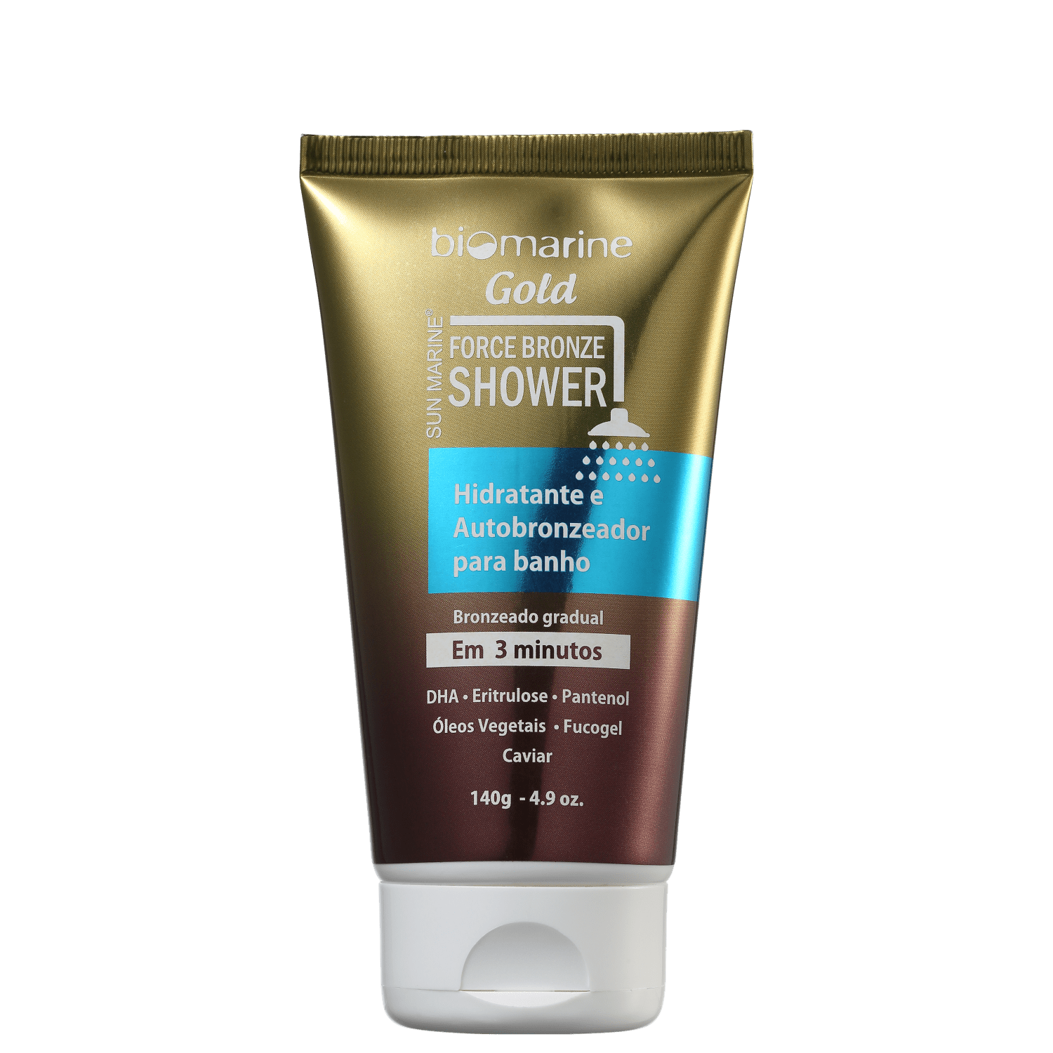 Autobronzeador Corporal Biomarine Force Bronze Shower 140g
