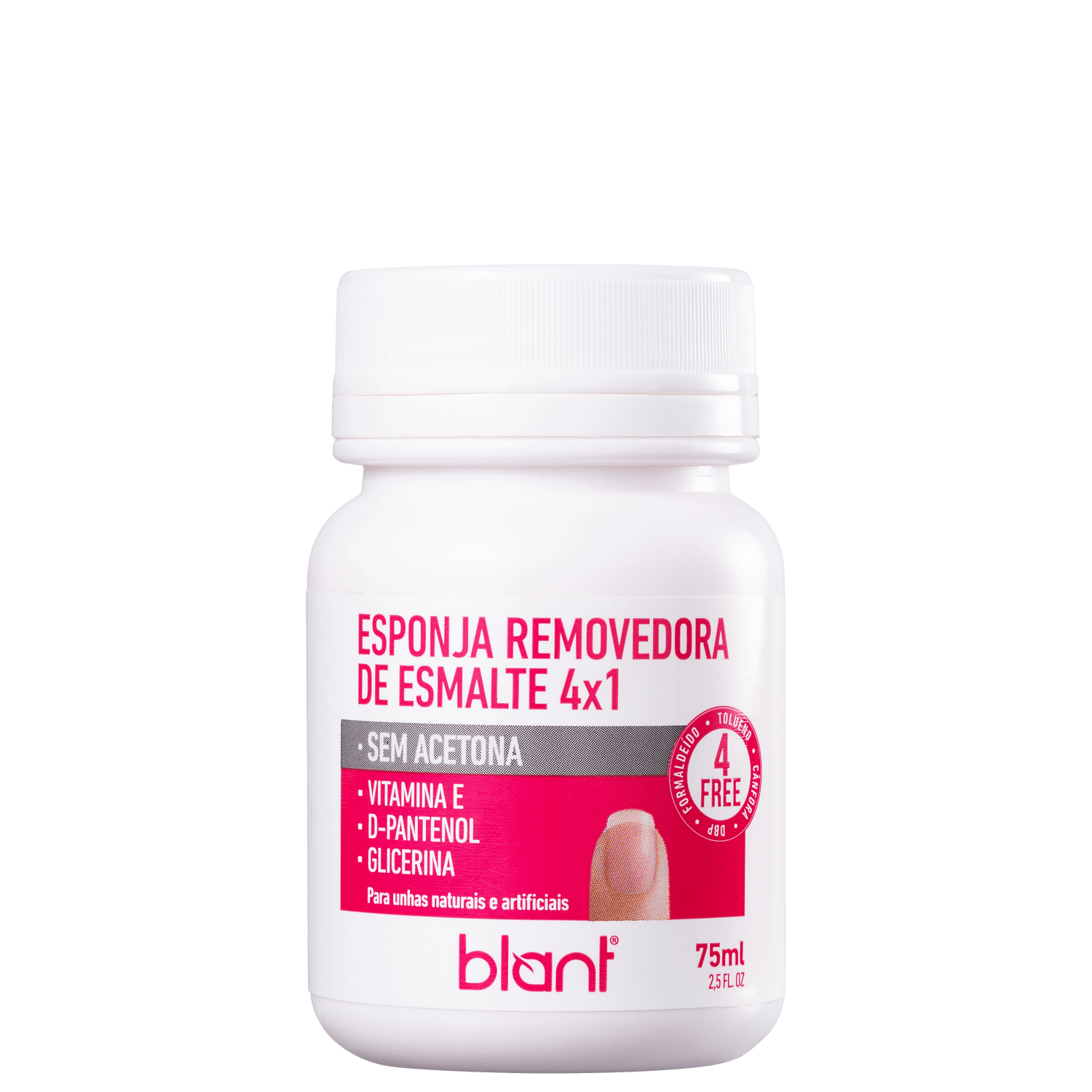Esponja Removedora de Esmalte Blant 4×1 75ml