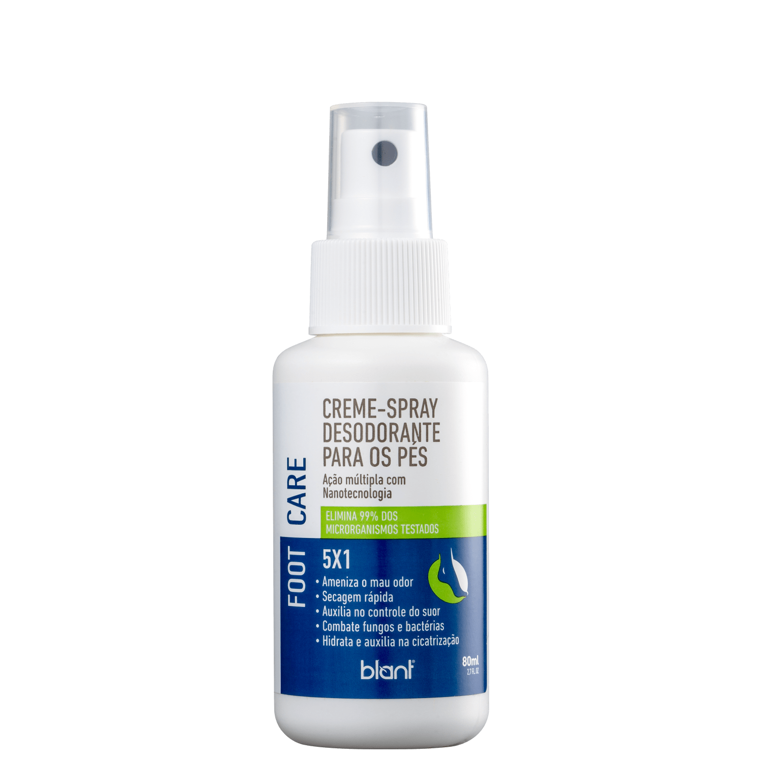 Creme-Spray Desodorante para os Pés Blant Foot Care 5×1 80ml