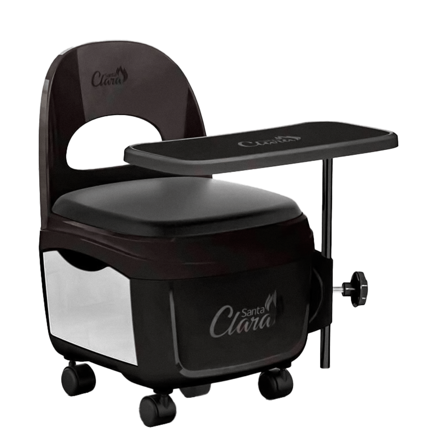 Cadeira Diva para Manicure Preta 1 Unidade