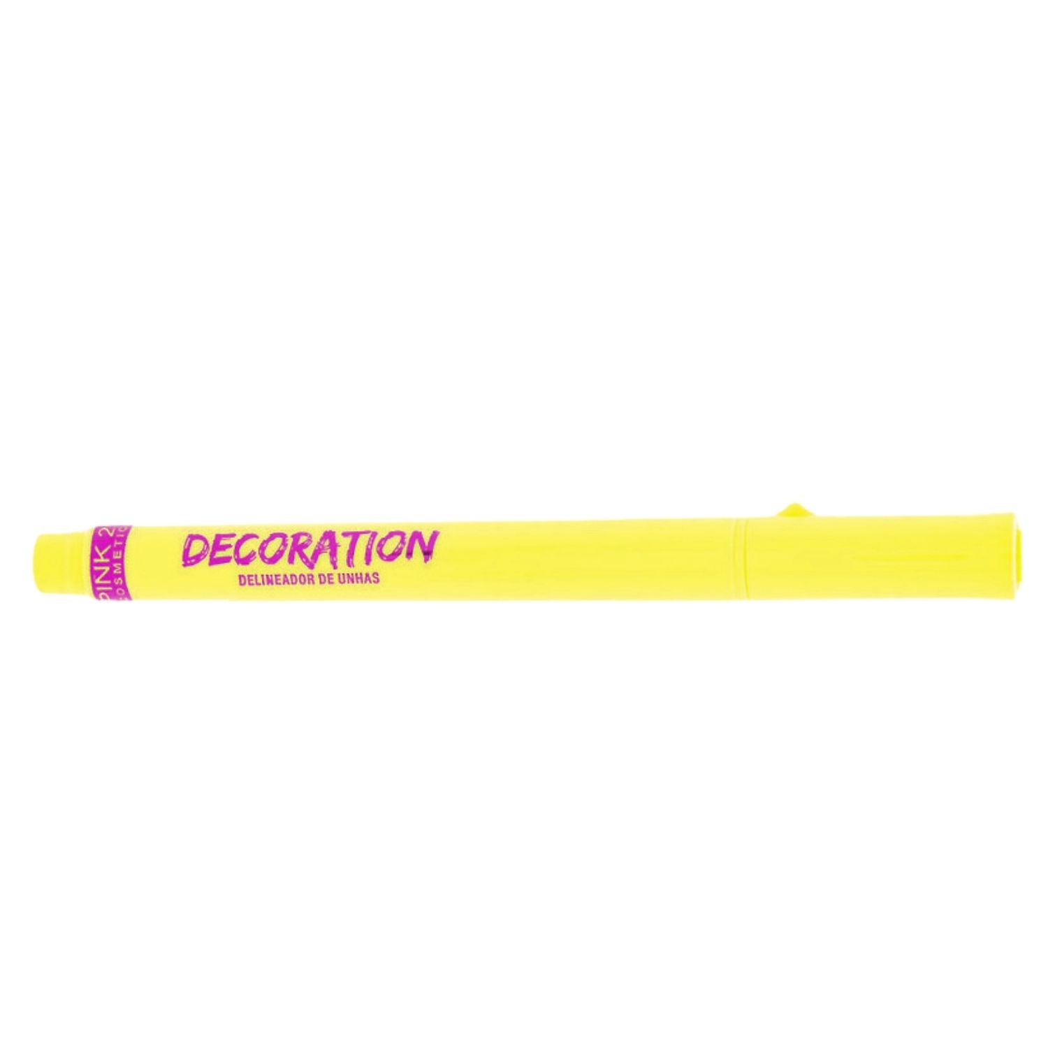 Caneta Delineadora de Unhas Pink 21 Decoration Amarelo 3,2g