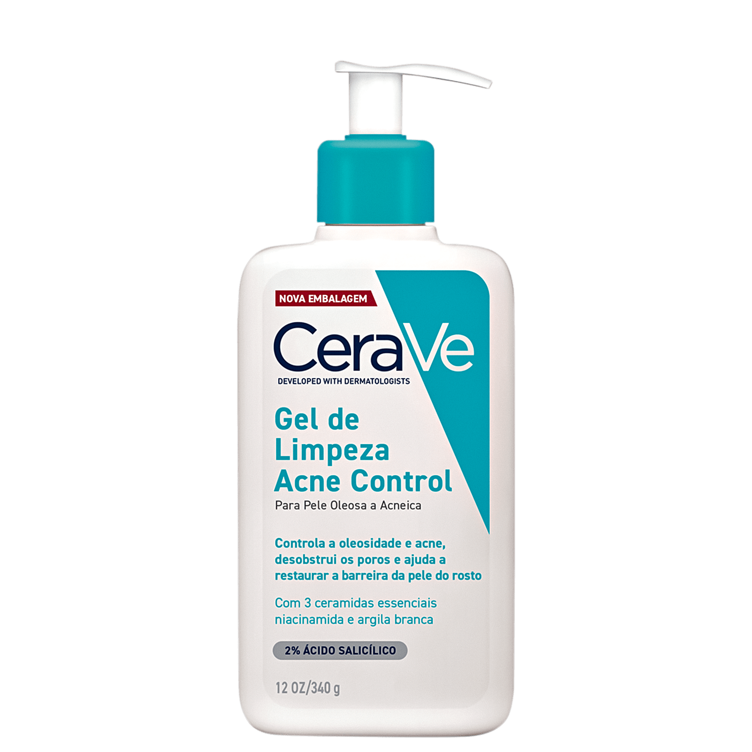Gel de Limpeza Facial CeraVe Acne Control 340g