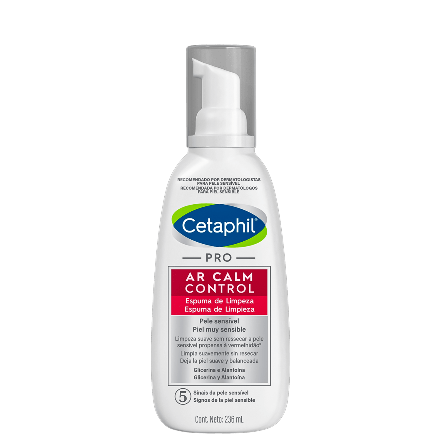 Espuma de Limpeza Facial Cetaphil Pro AR Calm Control 236ml