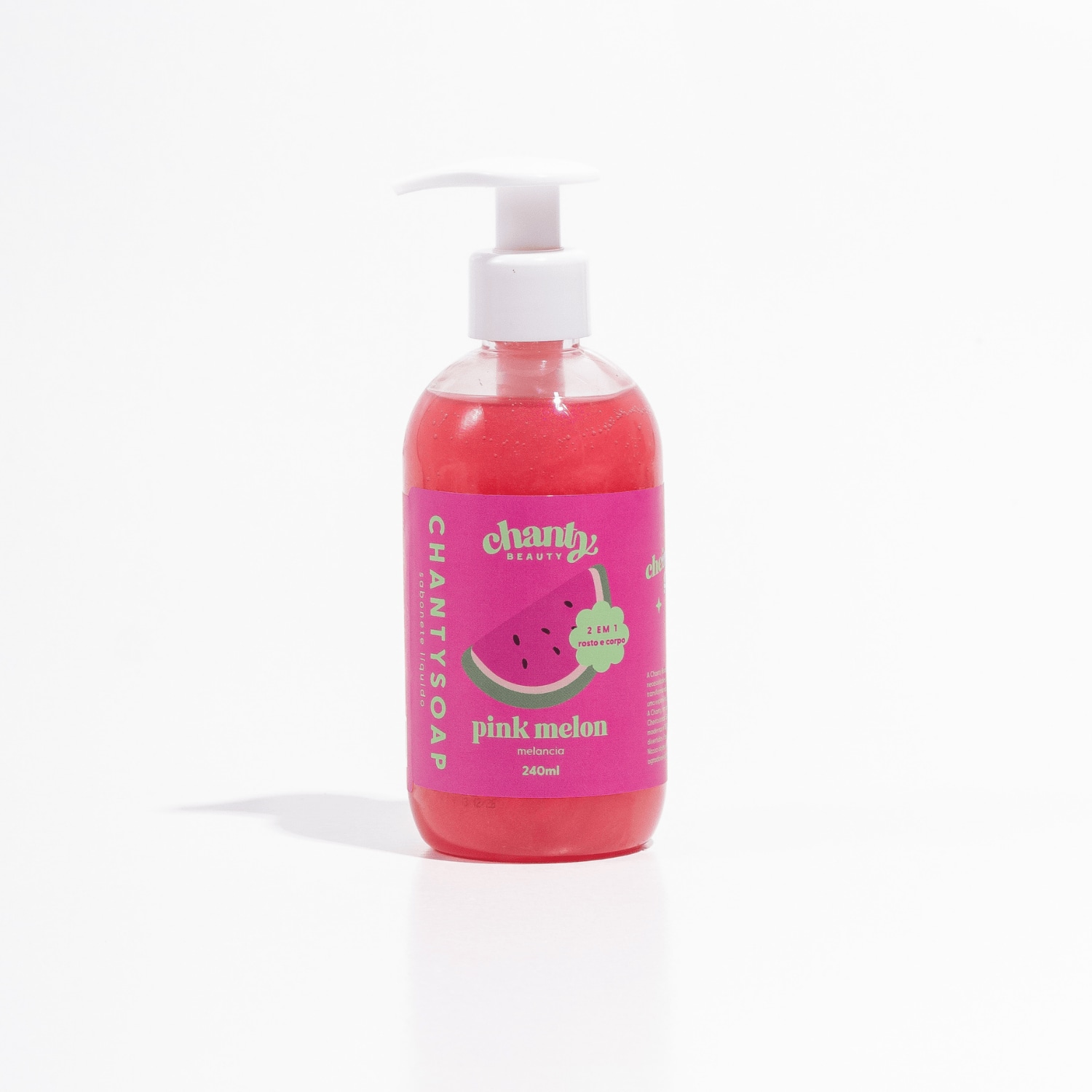 Sabonete Líquido Chanty Beauty ChantySoap Pink Melon 240ml