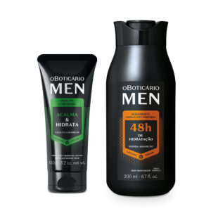Combo MEN Sport Creme Pré e Pós-Barba 150g Loção Corporal 200ml