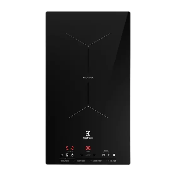 Cooktop de Indução Electrolux 2 Bocas 2 em 1 com Powerboost Efficient IE3LP