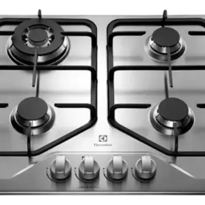 Cooktop Gás 4 Bocas Electrolux Inox Bivolt GT60X Cooktop Gás 4 Bocas Electrolux Inox Bivolt GT60X
