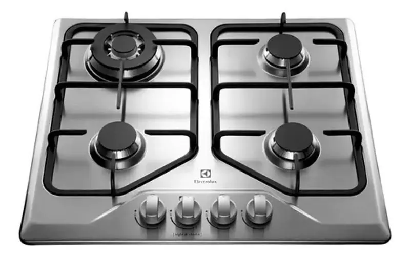 Cooktop Gás 4 Bocas Electrolux Inox Bivolt GT60X