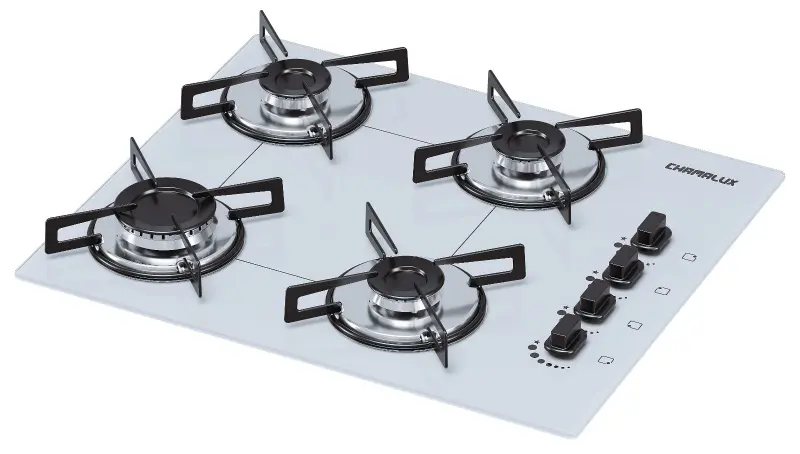 Cooktop Gás 4 Bocas Chamalux Ultra Chama Branco Bivolt