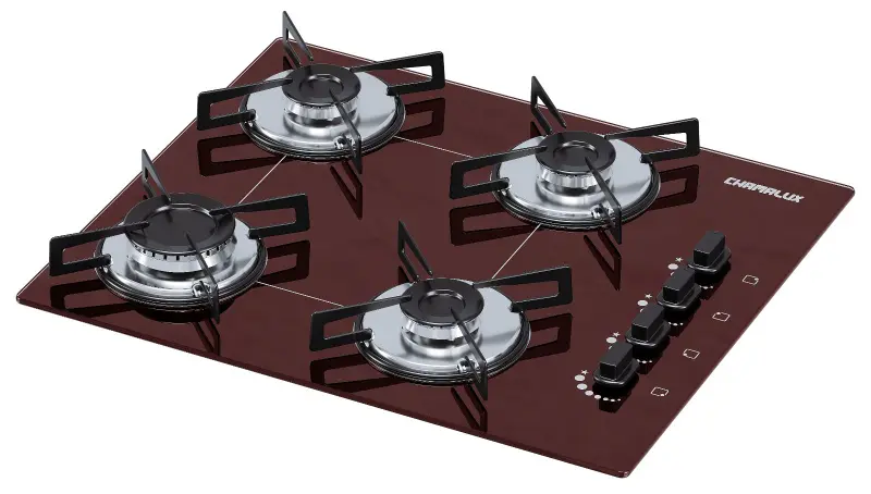 Cooktop Gás 4 Bocas Chamalux Ultra Chama Marrom Bivolt GN