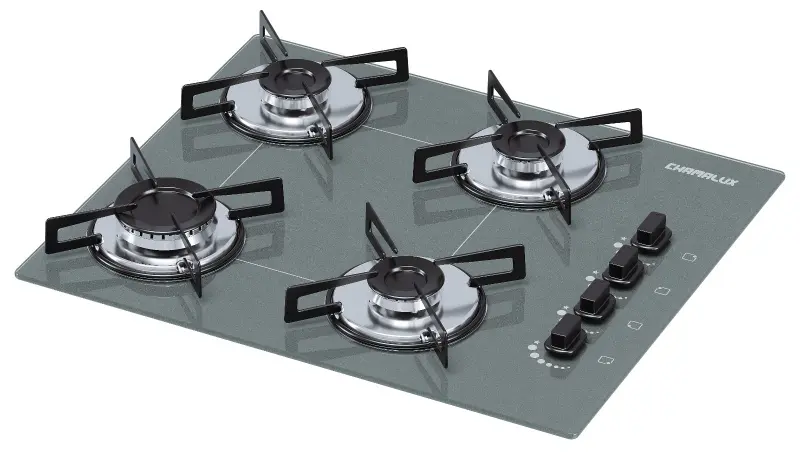 Cooktop Gás 4 Bocas Chamalux Ultra Chama Prata Bivolt