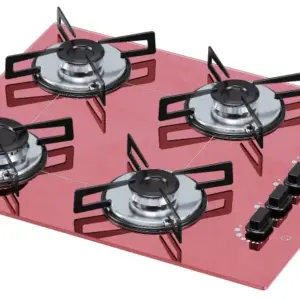 Cooktop Gás 4 Bocas Chamalux Ultra Chama Rosa Bivolt Cooktop Gás 4 Bocas Chamalux Ultra Chama Rosa Bivolt