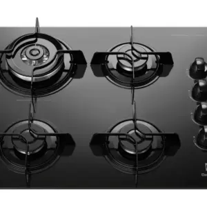 Cooktop Gás 4 Bocas Electrolux Preto Tripla Chama GLP KE4TP Cooktop Gás 4 Bocas Electrolux Preto Tripla Chama GLP KE4TP