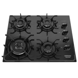 Cooktop Gás 4 Bocas Itatiaia Vidro Temperado Tripla Chama Preto Bivolt Itamaster 3700000341 Cooktop Gás 4 Bocas Itatiaia Vidro Temperado Tripla Chama Preto Bivolt Itamaster 3700000341