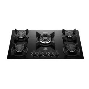 Cooktop a Gás Electrolux 5 Bocas Mesa Vidro ChamaPrecisa Multi Chama Experience KE5GC Cooktop a Gás Electrolux 5 Bocas Mesa Vidro ChamaPrecisa Multi Chama Experience KE5GC