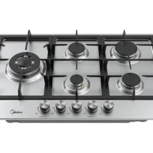 Cooktop Gás 5 Bocas Midea Tripla Chama Acendimento Automático Natural CYB5B Cooktop Gás 5 Bocas Midea Tripla Chama Acendimento Automático Natural CYB5B