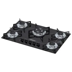Cooktop Gás 5 Bocas Chamalux Tripla Chama Bivolt Cooktop Gás 5 Bocas Chamalux Tripla Chama Bivolt