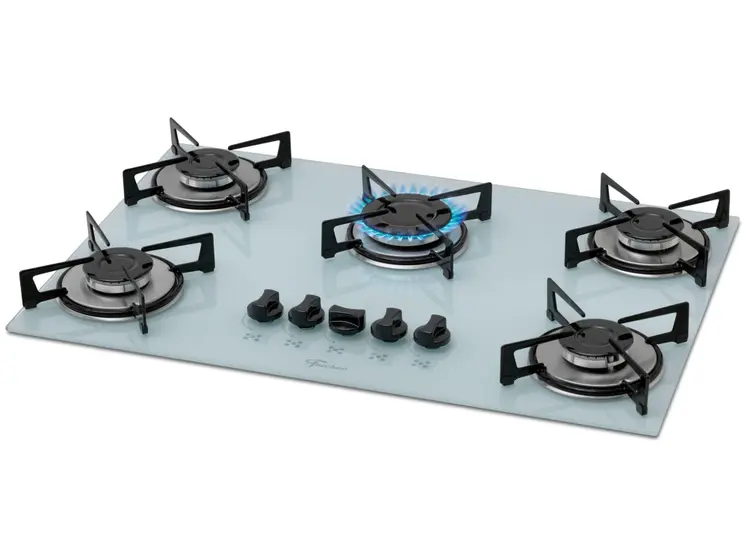 Cooktop Gás 5 Bocas Fischer Preto GLP 1642