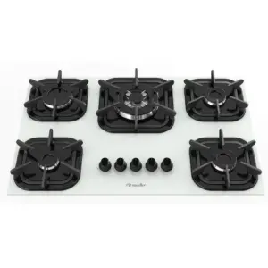 Cooktop Gás 5 Bocas Mueller Tripla Chama Cooktop Gás 5 Bocas Mueller Tripla Chama