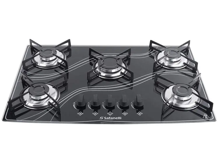 Cooktop Gás 5 Bocas Safanelli GLP Line FCL50