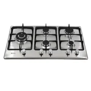 Cooktop Gás 5 Bocas EOS Inox 90cm Bivolt ECG05IB Cooktop Gás 5 Bocas EOS Inox 90cm Bivolt ECG05IB