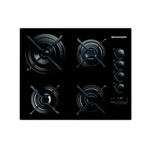 Cooktop Gás 4 Bocas Brastemp Preto Bivolt BRBDT62AEUNA